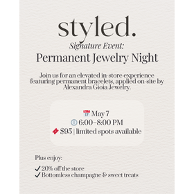 Styled Jupiter Permanent Jewelry Event Ticket