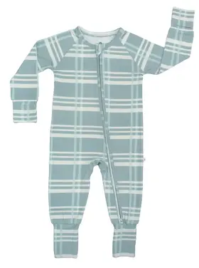 Emerson & Friends Blue Plaid Bamboo Pajamas
