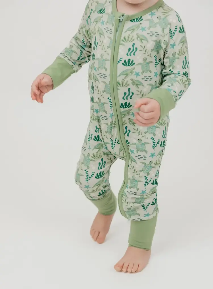 Emerson & Friends Emerson & Friends Save The Sea Turtles Zip Pajamas