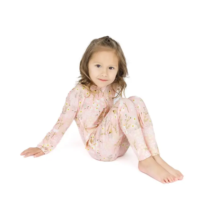 Emerson & Friends Emerson & Friends Spring Meadow Zip Pajamas