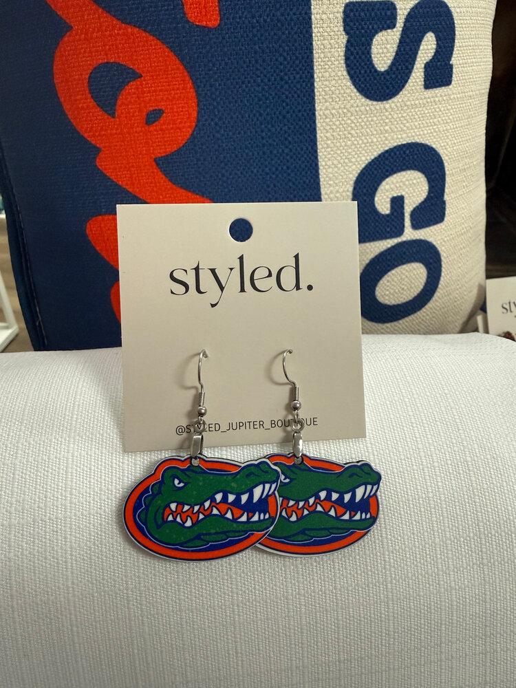UF Gator Acrylic Earrings