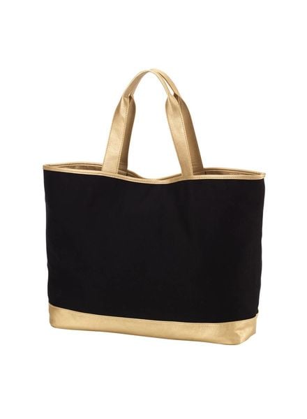 Metallic Medium Boat Tote at Initial Styles Jupiter Boutique