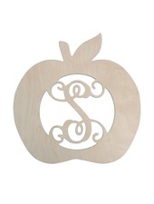 Wholesale Boutique Apple Wood Monogram