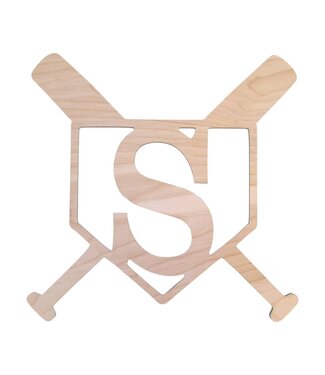 Wholesale Boutique Home Plate Wood Monogram