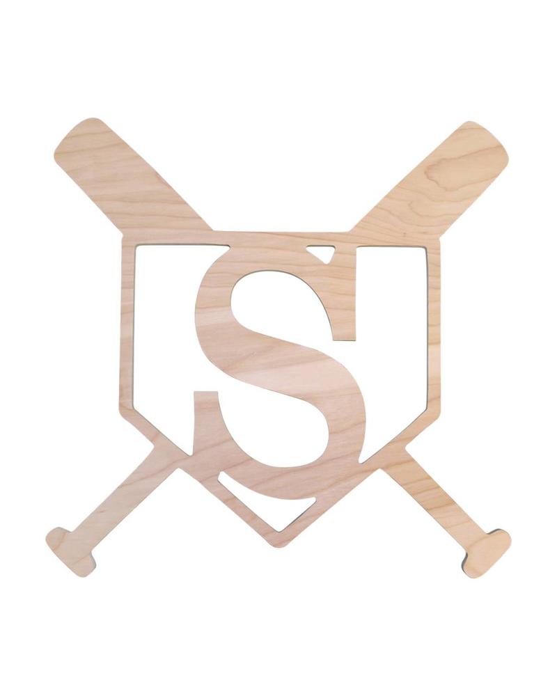 Wholesale Boutique Home Plate Wood Monogram