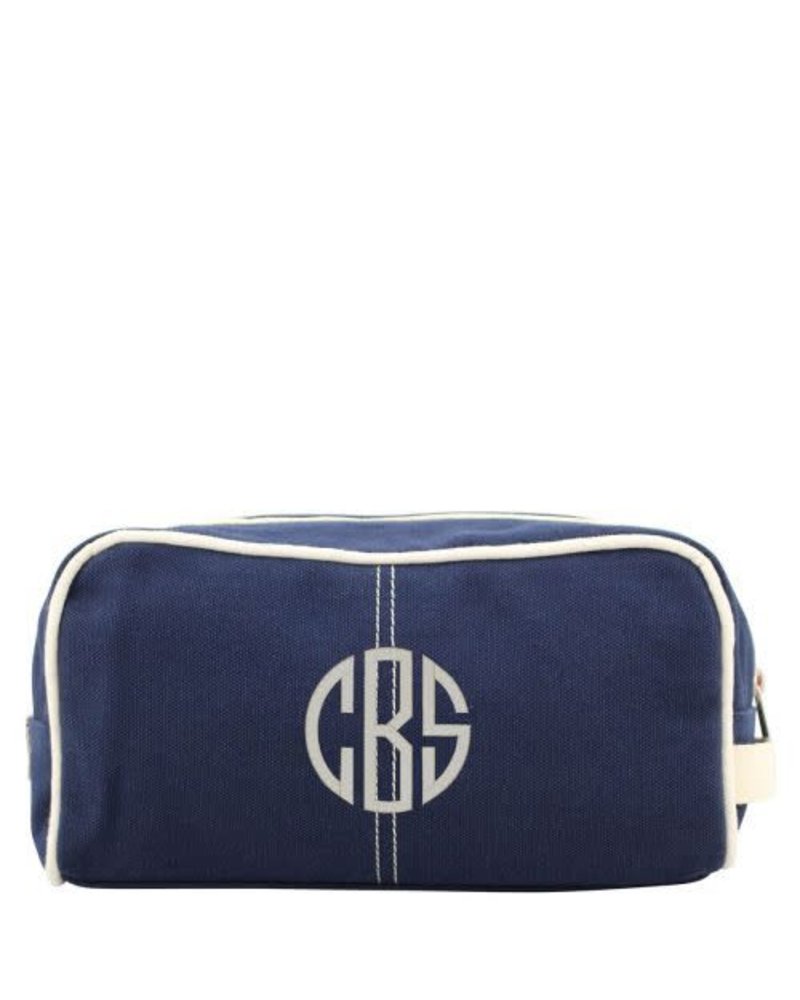 Royal Standard Jute Cosmetic Bag - Navy Blue - Initial Styles Jupiter  Boutique