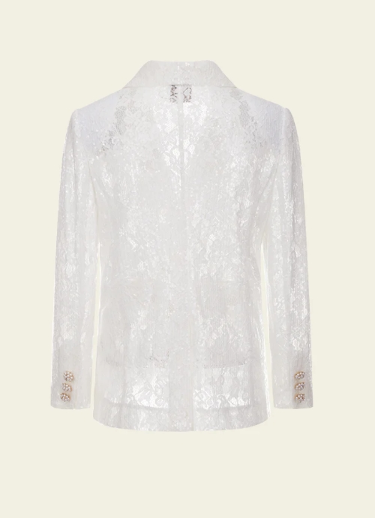 Moiselle Single-breasted Lace Jacket
