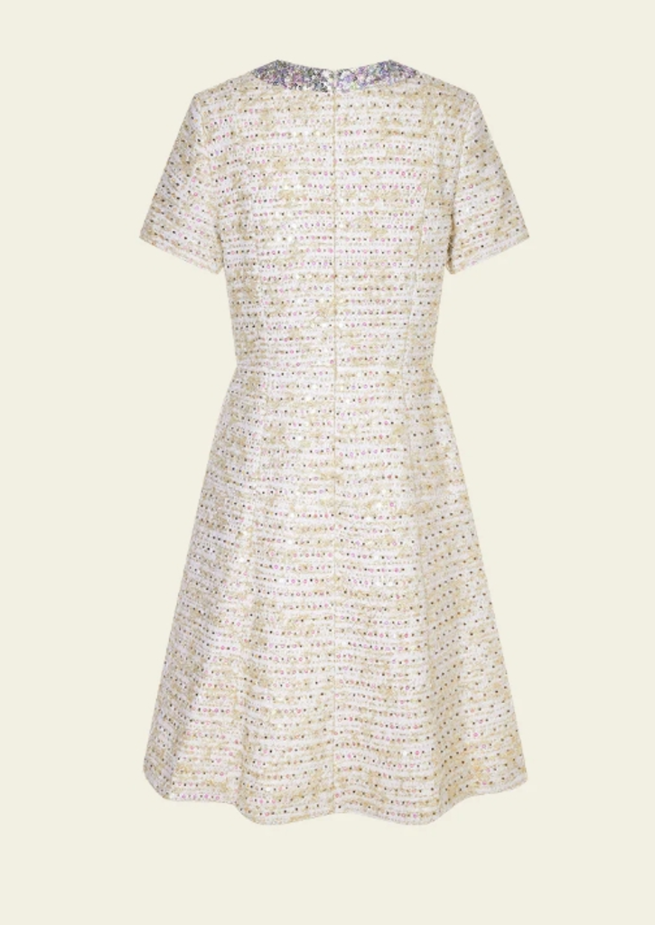 Moiselle Luxurious Sequined Tweed Dress