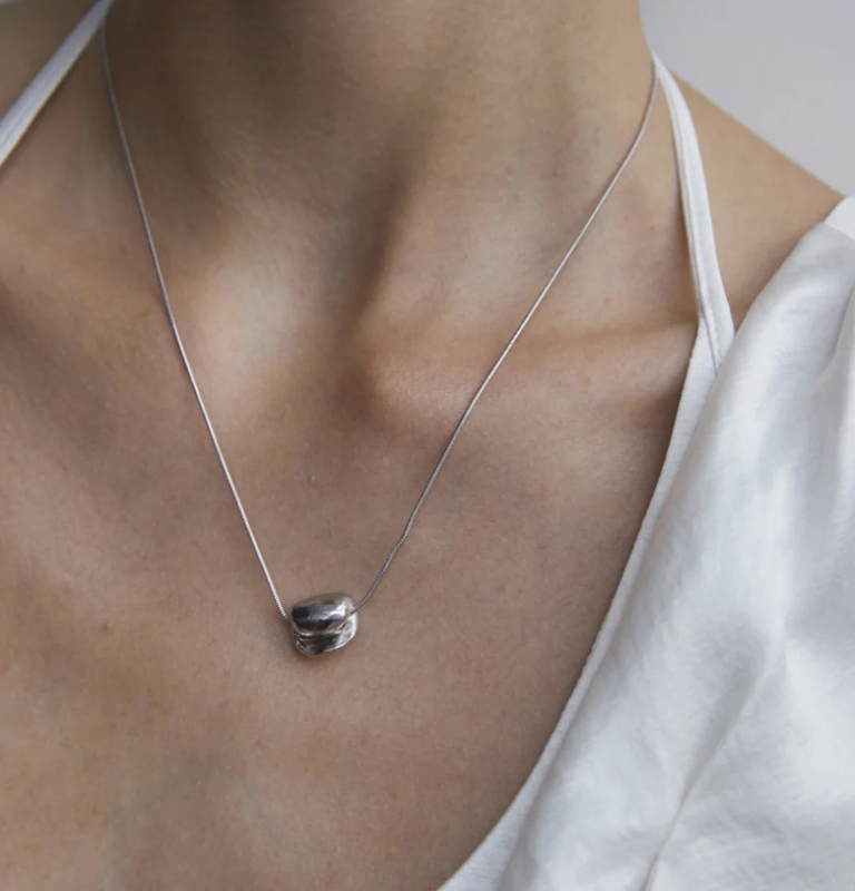 ABOAB Fold Necklace Silver