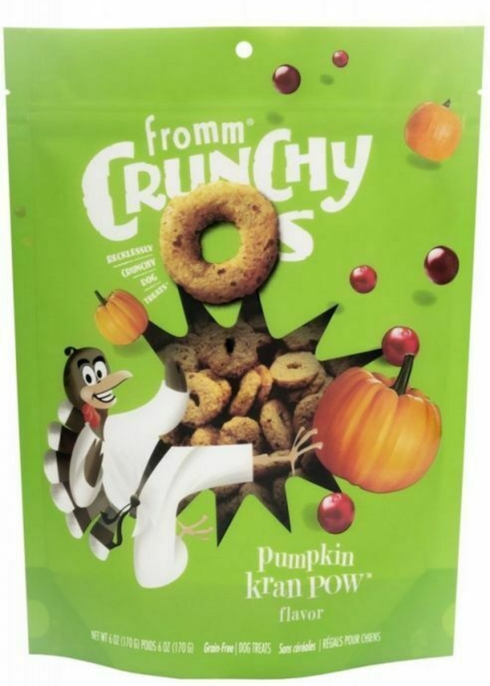 Fromm Family Fromm Dog Treat Crunchy O's Pumpkin Kran Pow 6oz