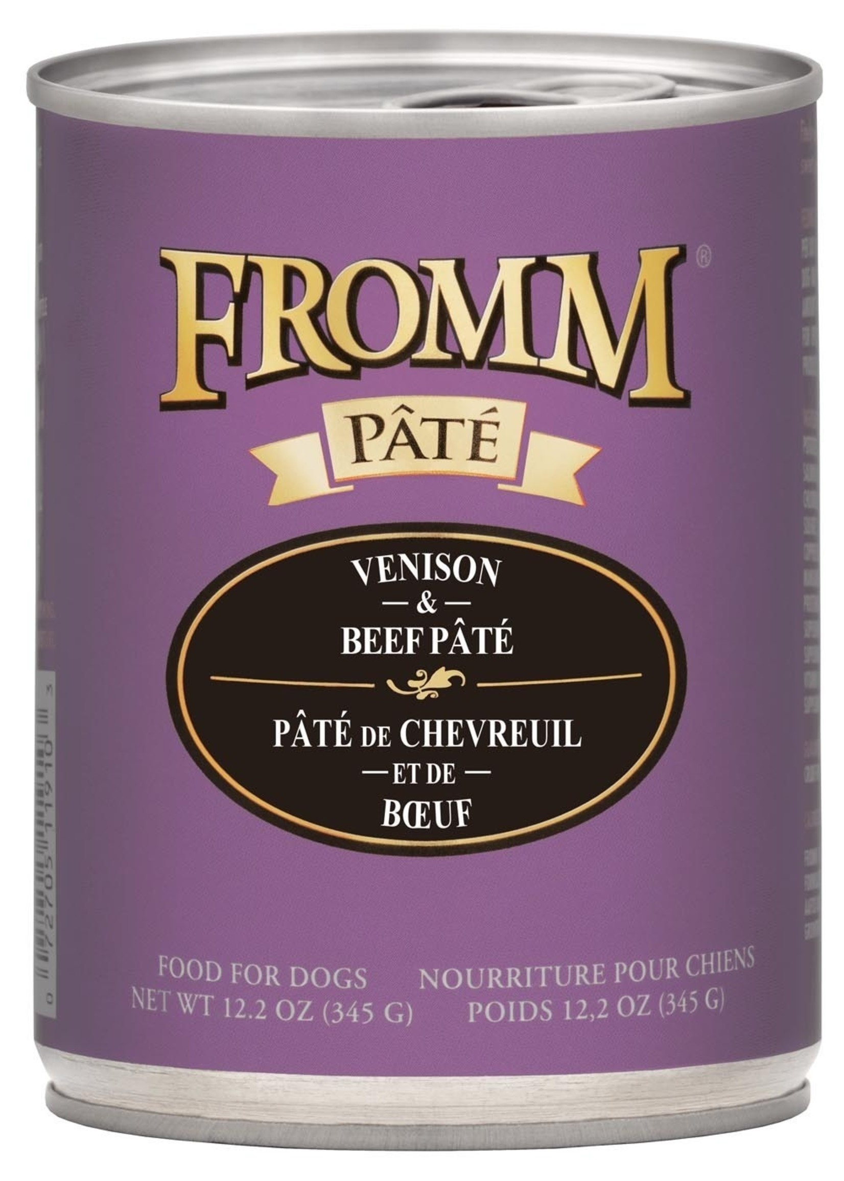 Fromm Family Fromm Dog Can Venison/Beef Pate' 12.2oz