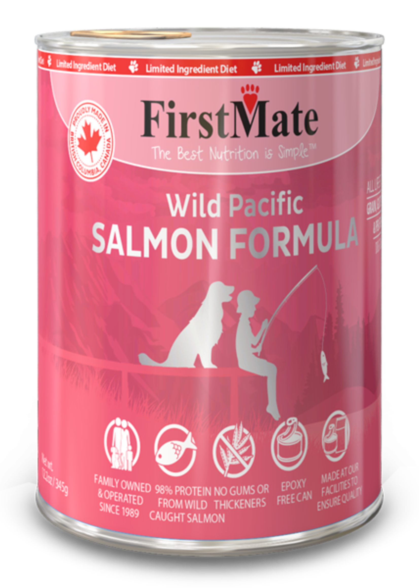 Firstmate Pet Foods FirstMate Dog Can LID Salmon 12.2oz