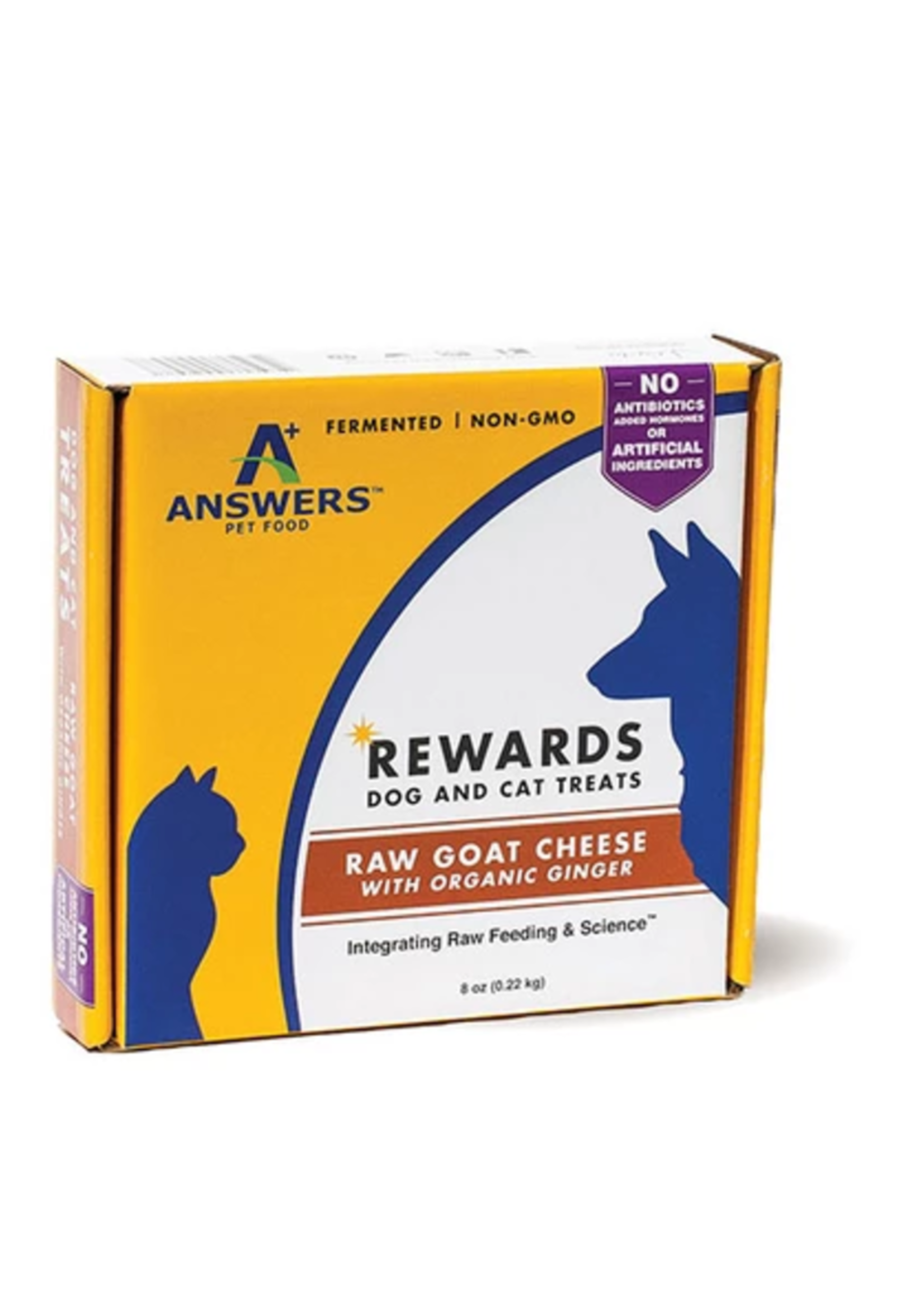 Answers Answers Frzn Treat Raw Goat Milk Cheese/Ginger 8oz