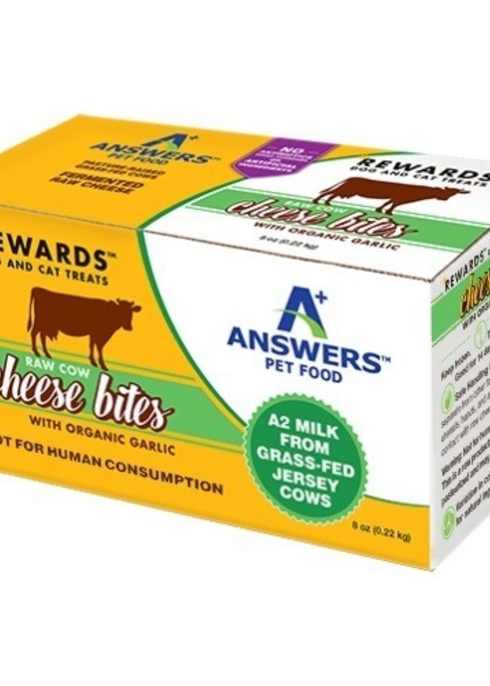 Answers Answers Frzn Treat Raw Cow Milk Cheese/Garlic 8oz