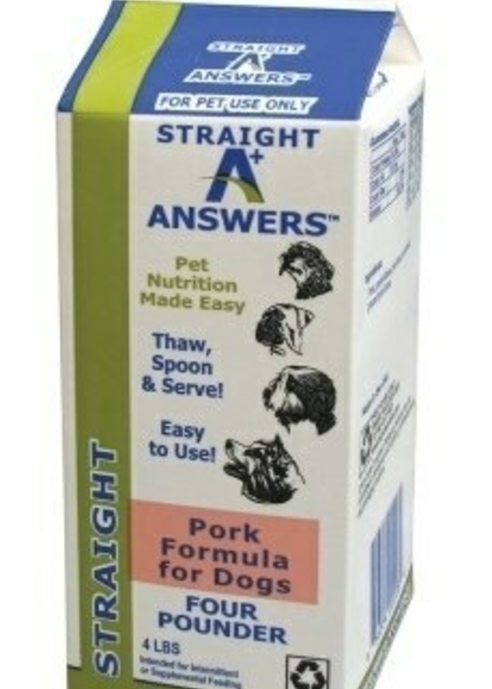 Answers Answers Frzn Dog Straight Pork 4#