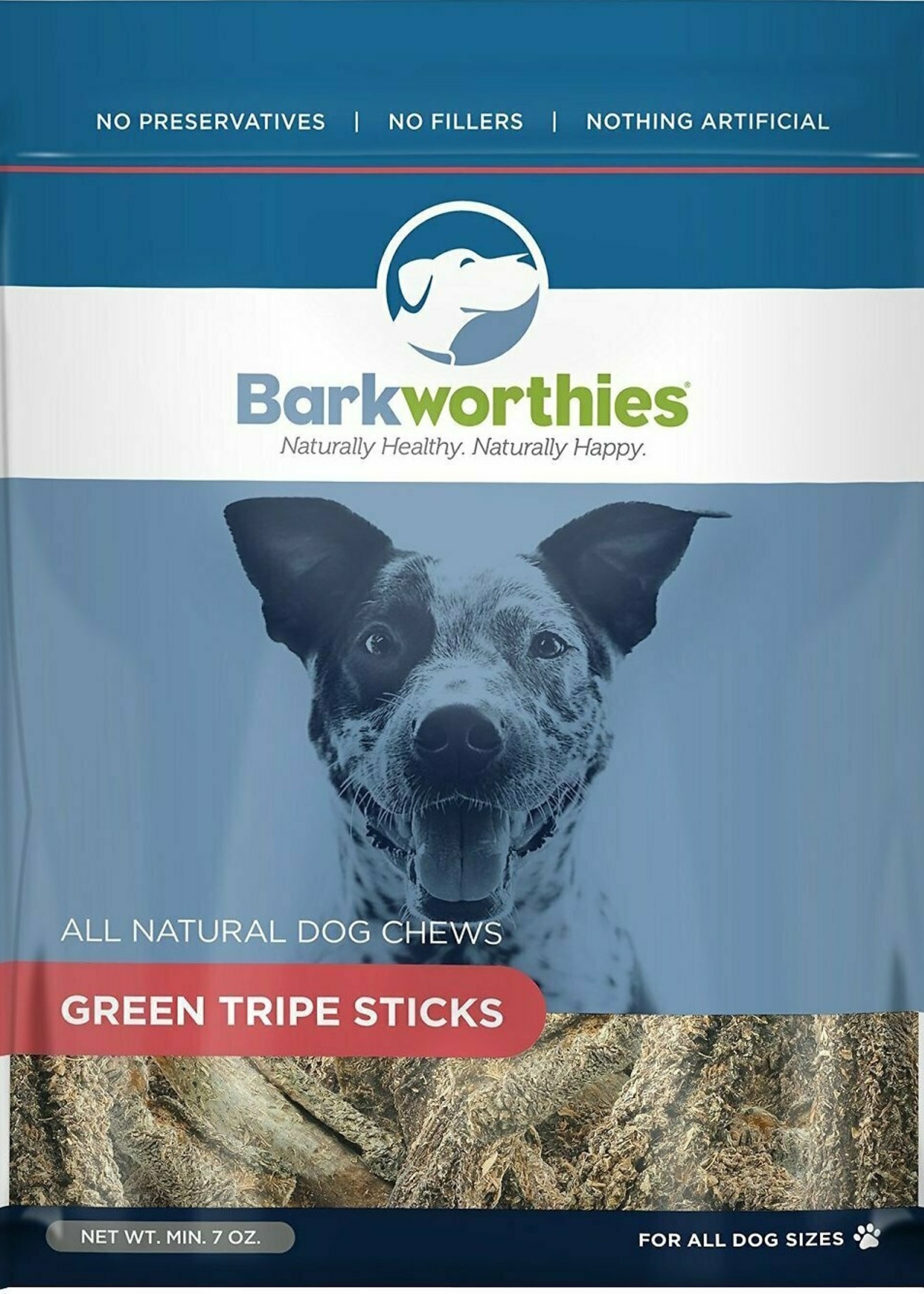Barkworthies Barkworthies Belly Bark Green Tripe Sticks, 7oz