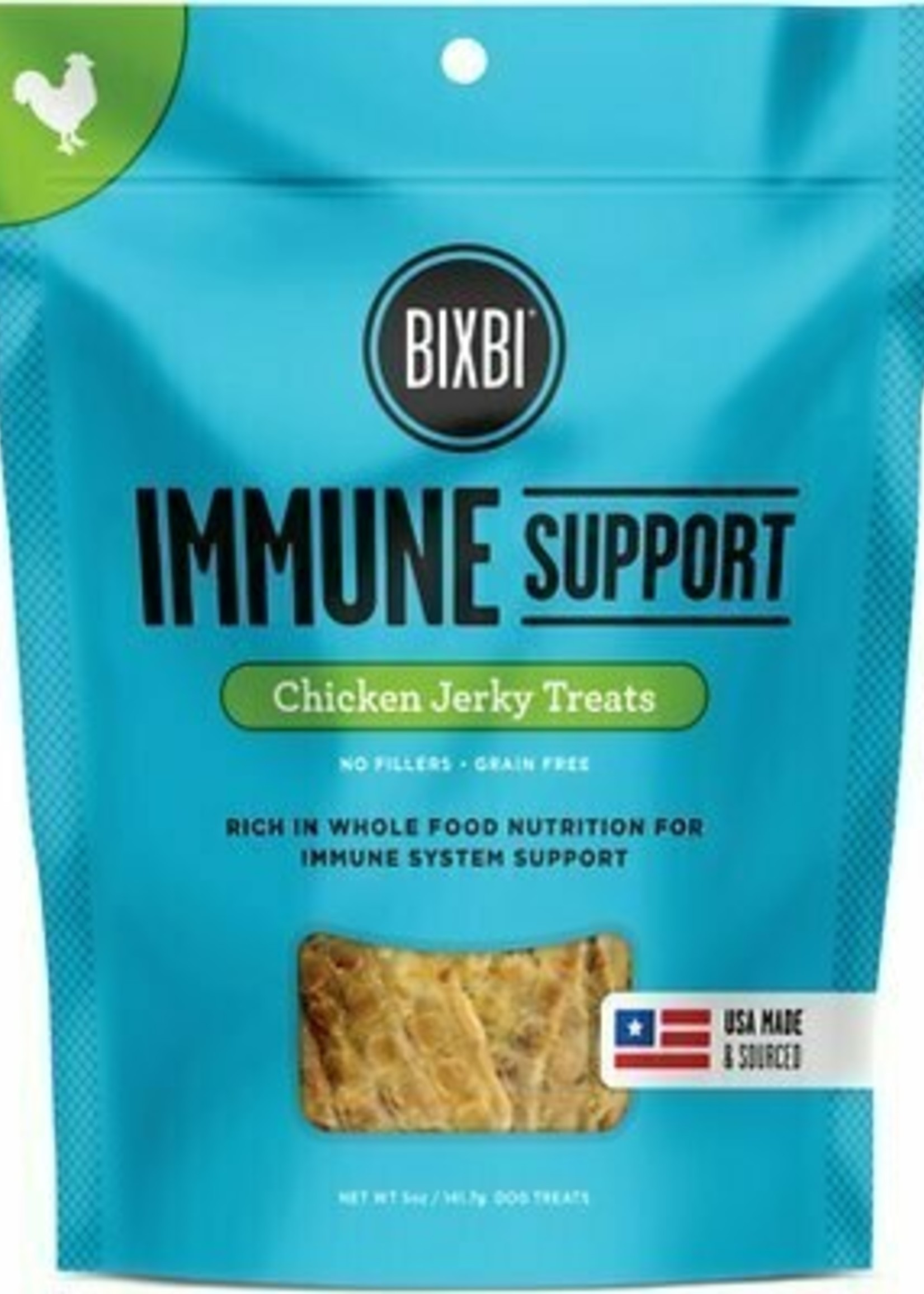 BIXBI PET Bixbi Dog Treat Jerky Immune Support Chicken 5oz