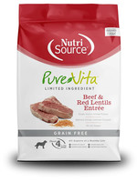 Pure Vita (Tuffy) Pure Vita Dog Dry GF Beef/Red Lentils 15#