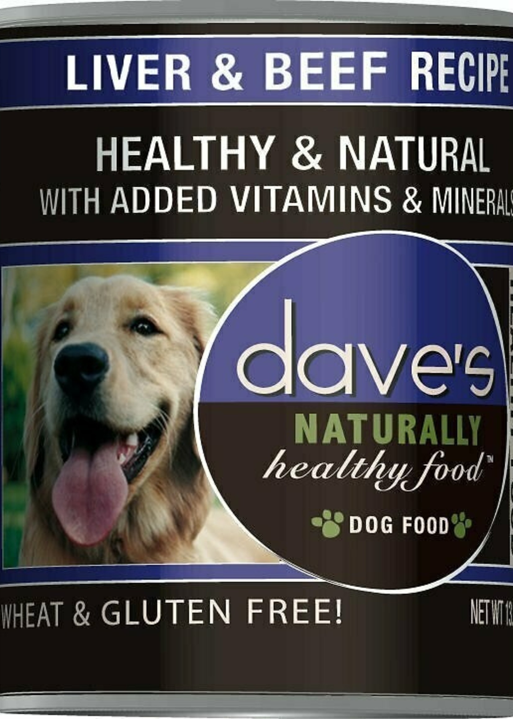 Dave's Pet Food DAVE Dog Can Liver/Beef 13oz