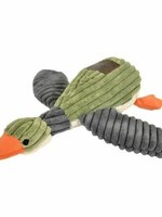 Tall  Tails Tall Tails Dog Toy Corduroy Duck 12" Sage/Charcoal