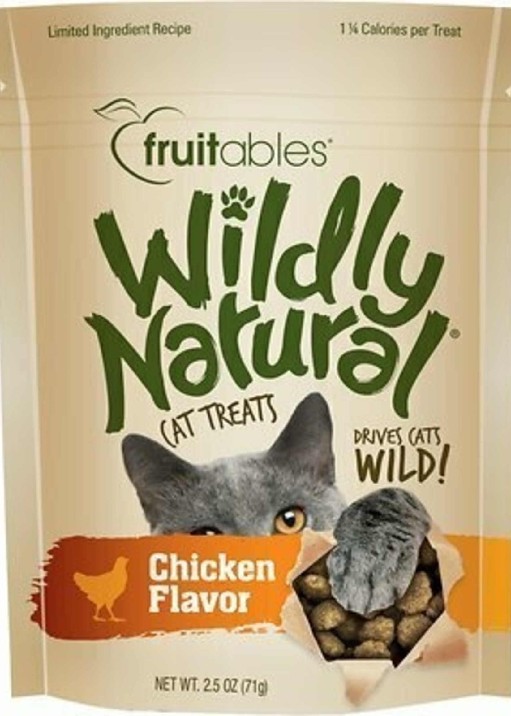Fruitables Fruitables Cat Wildly Natural Chicken 2.5 oz