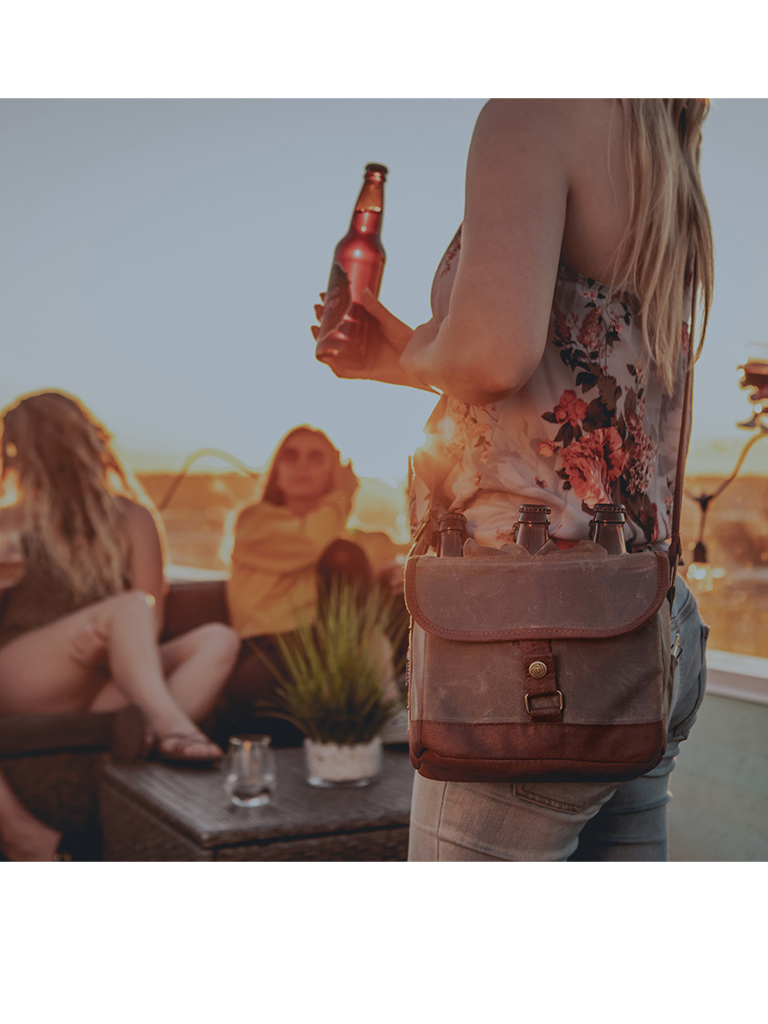 Waxed Canvas Beer Caddy