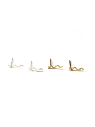 Write Me a Love Letter Squiggle Hoop Earrings