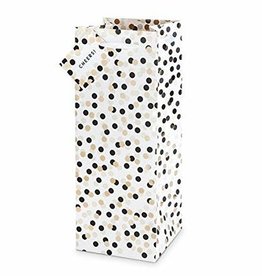 True Brands Cakewalk Tuxedo Dots Champagne & Liquor Gift Bag