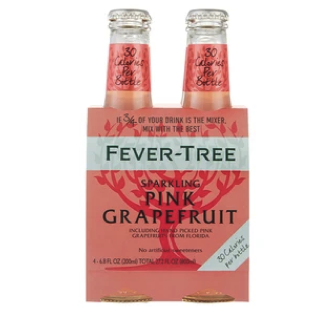 Fever Tree Sparkling Pink Grapefruit 4 pack 200 ml Noe Valley Wine