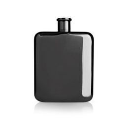 True Brands True Viski Flask Black 6 oz