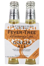 Fever Tree Fever Tree Natural Light Ginger Ale  4 pack 200 ml