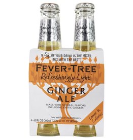 Fever Tree Fever Tree Natural Light Ginger Ale  4 pack 200 ml