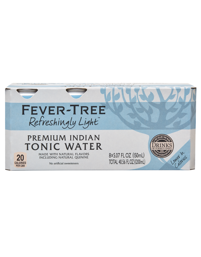 Fever Tree Fever Tree Refreshingly Light Tonic Water CANS 8 pack 150 ml