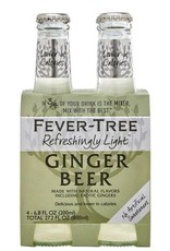 Fever Tree Fever Tree Natural Light Ginger Beer  4 pack 200 ml