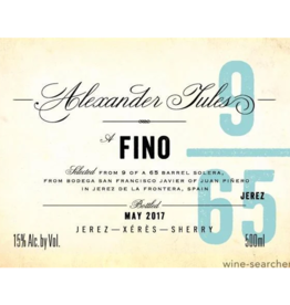 Alexander Jules 9/65 Fino Sherry 500 ml
