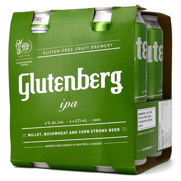 Glutenberg GlutenFree IPA 4 pack 16 oz Noe Valley Wine & Spirits