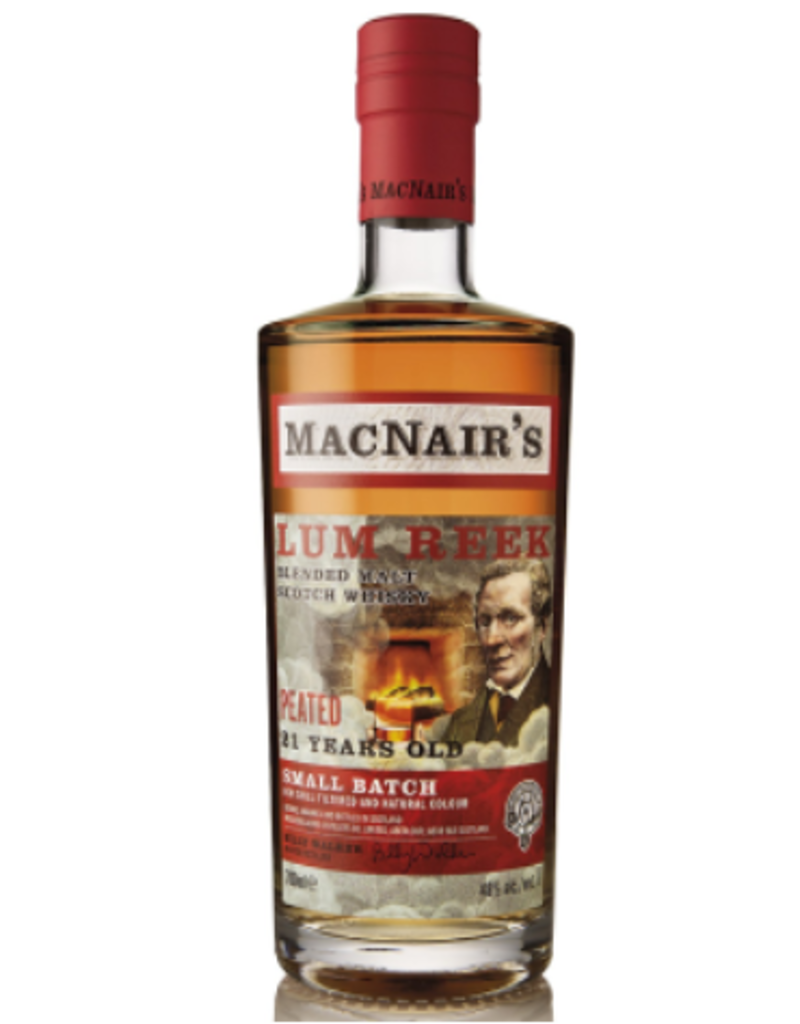 MacNair's Lum Reek 21 yr Peated Blended Malt Scotch Whisky 700 mL