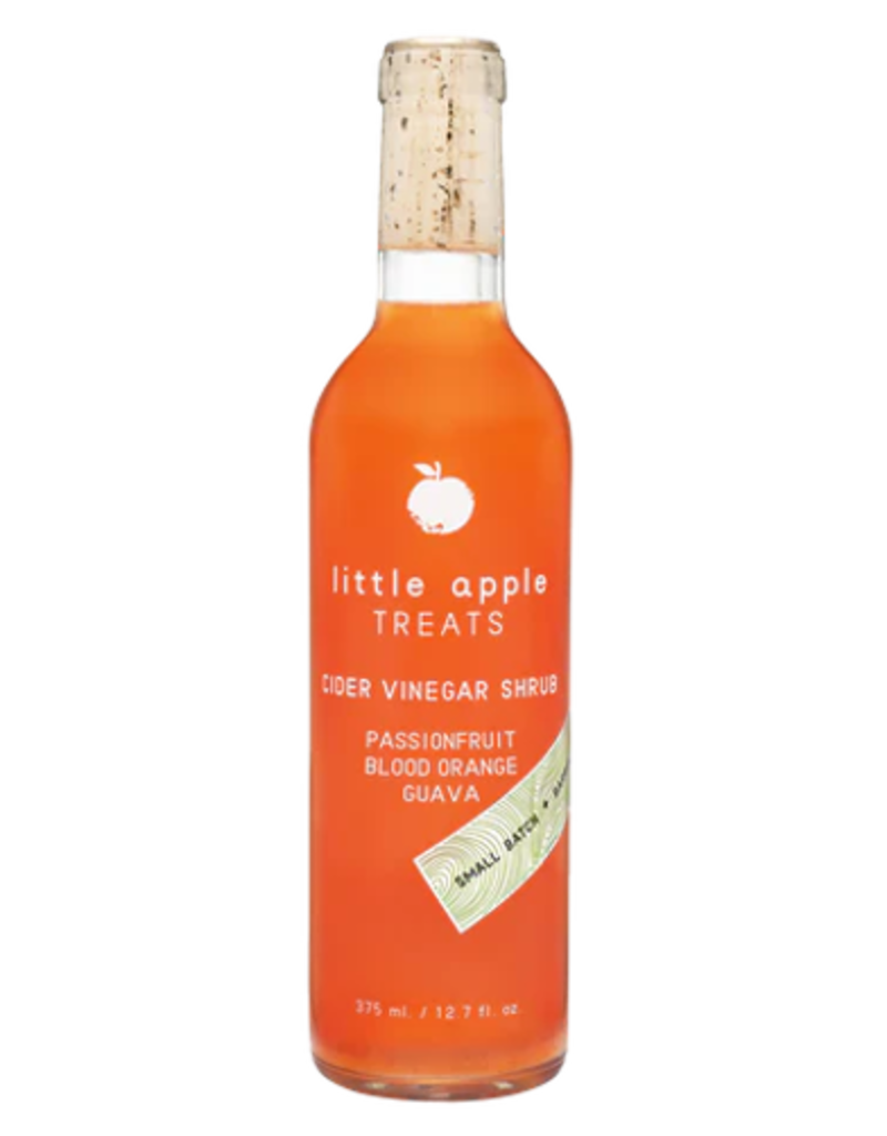 Little Apple Treats Passionfruit Blood Orange Guava Cider Vinegar Shrub  375 ml