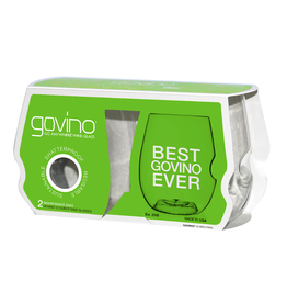 GoVino Best Govino Ever Dishwasher Safe Wine Glass 2 pack 12 oz