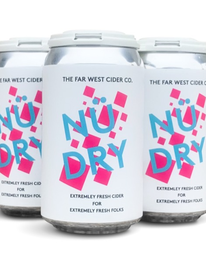 Far West Cider Co. Nu Dry Cider CANS 4 pack 12 oz