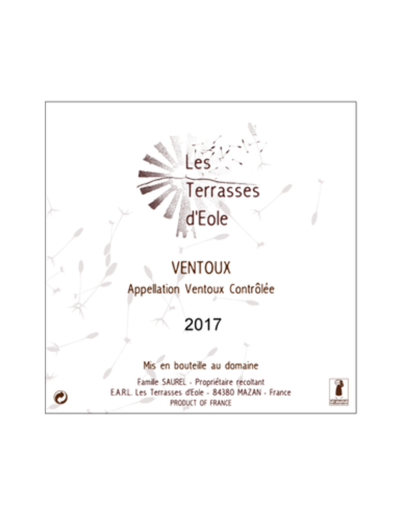 2021 Famille Saurel Les Terrasses d'Eole Cotes du Ventoux  750 ml