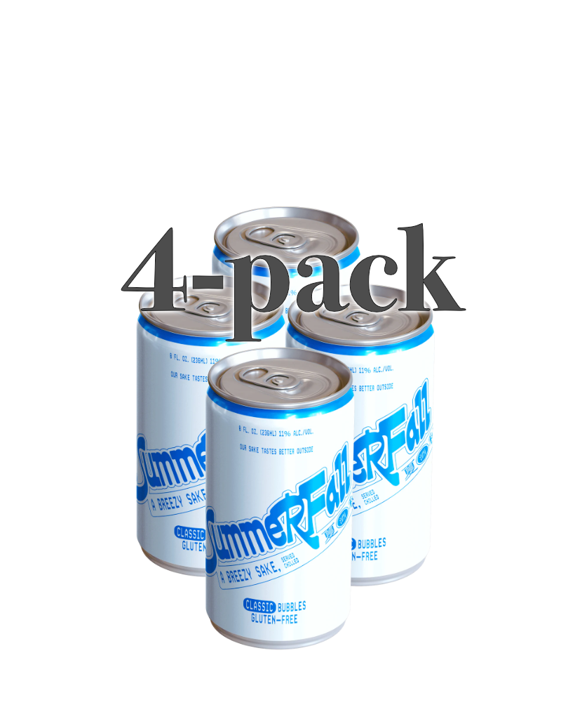 SummerFall Sparkling Sake 4 pack 236 ml