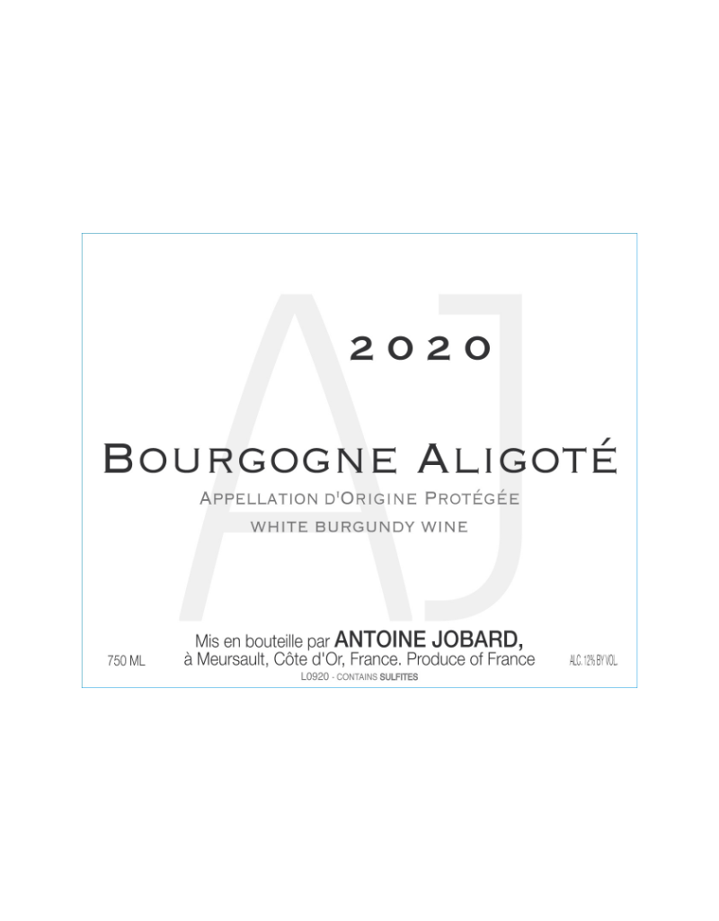 2022 Antoine Jobard Bourgogne Aligote  750 ml