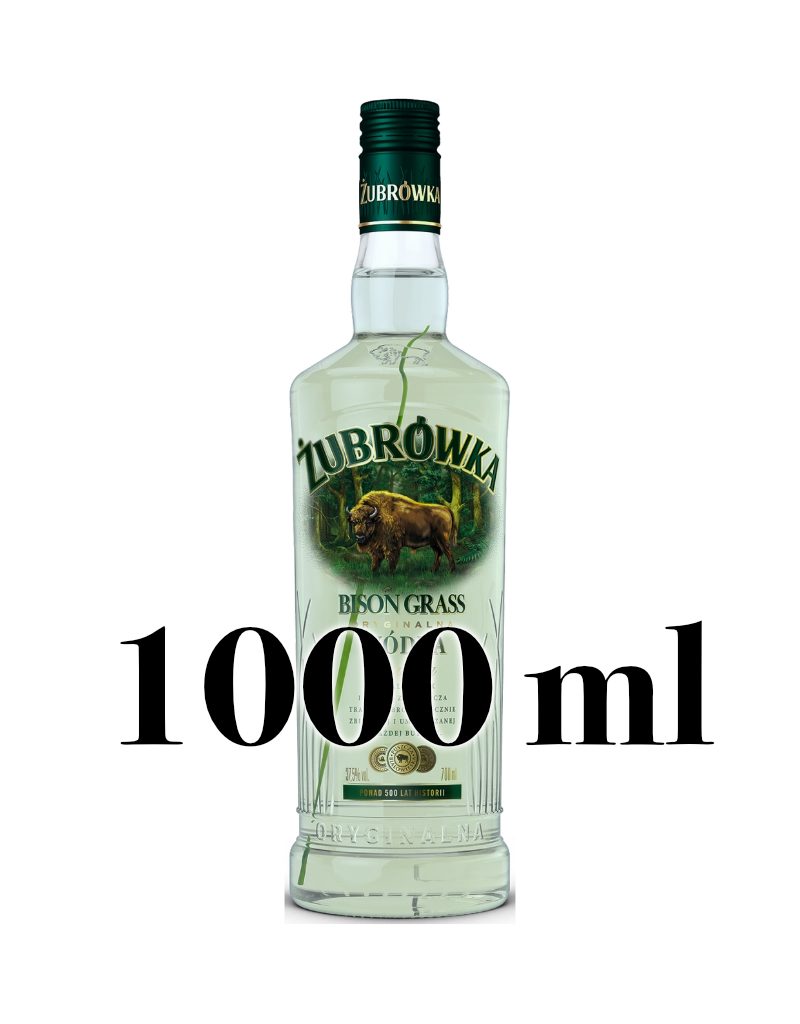 Zubrowska Zubrowka Bison Grass Flavored Vodka  1000 ml