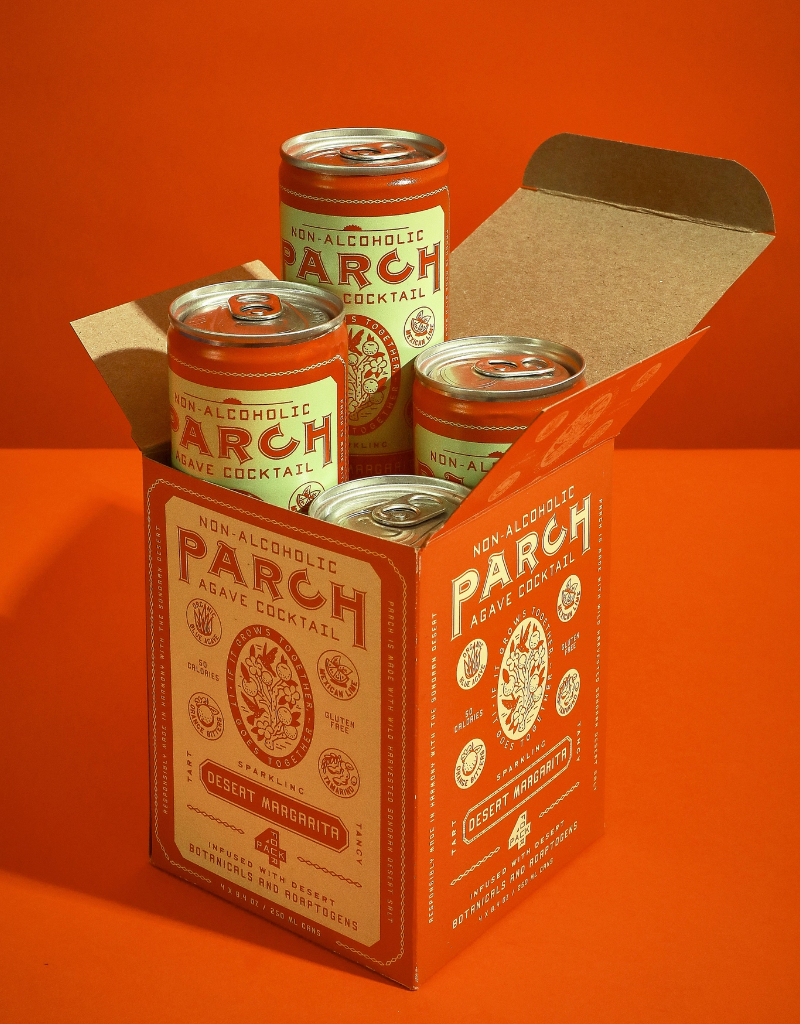 Parch Desert Margarita Non-Alcoholic Agave Cocktail CANS 4 pack 250 ml