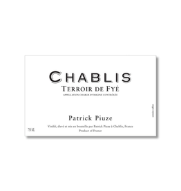 Piuze 2022 Patrick Piuze Terroir de Fye Chablis  750 ml