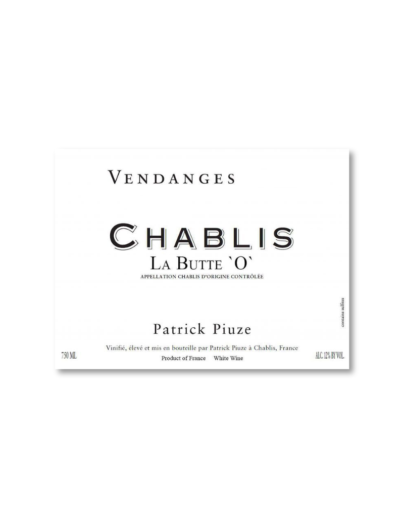 Piuze 2021 Patrick Piuze La Butte "O" Chablis   750 ml