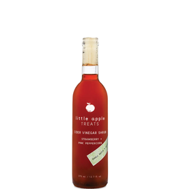Little Apple Treats Strawberry Pink Peppercorn Cider Vinegar Shrub  375 ml