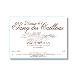 2023 Sang des Cailloux Doucinello Vacqueyras  750 ml