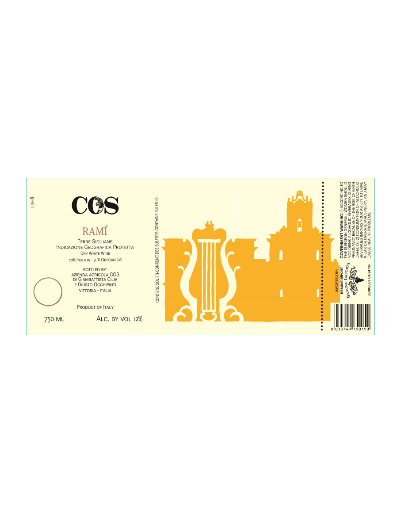 COS 2023 COS Rami Terre Siciliane IGP  750 ml